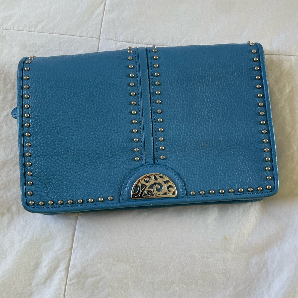 NEW EXCLUSIVE Brighton Rockmore Canyon Blue Wallet NO SHOULDER CHAIN